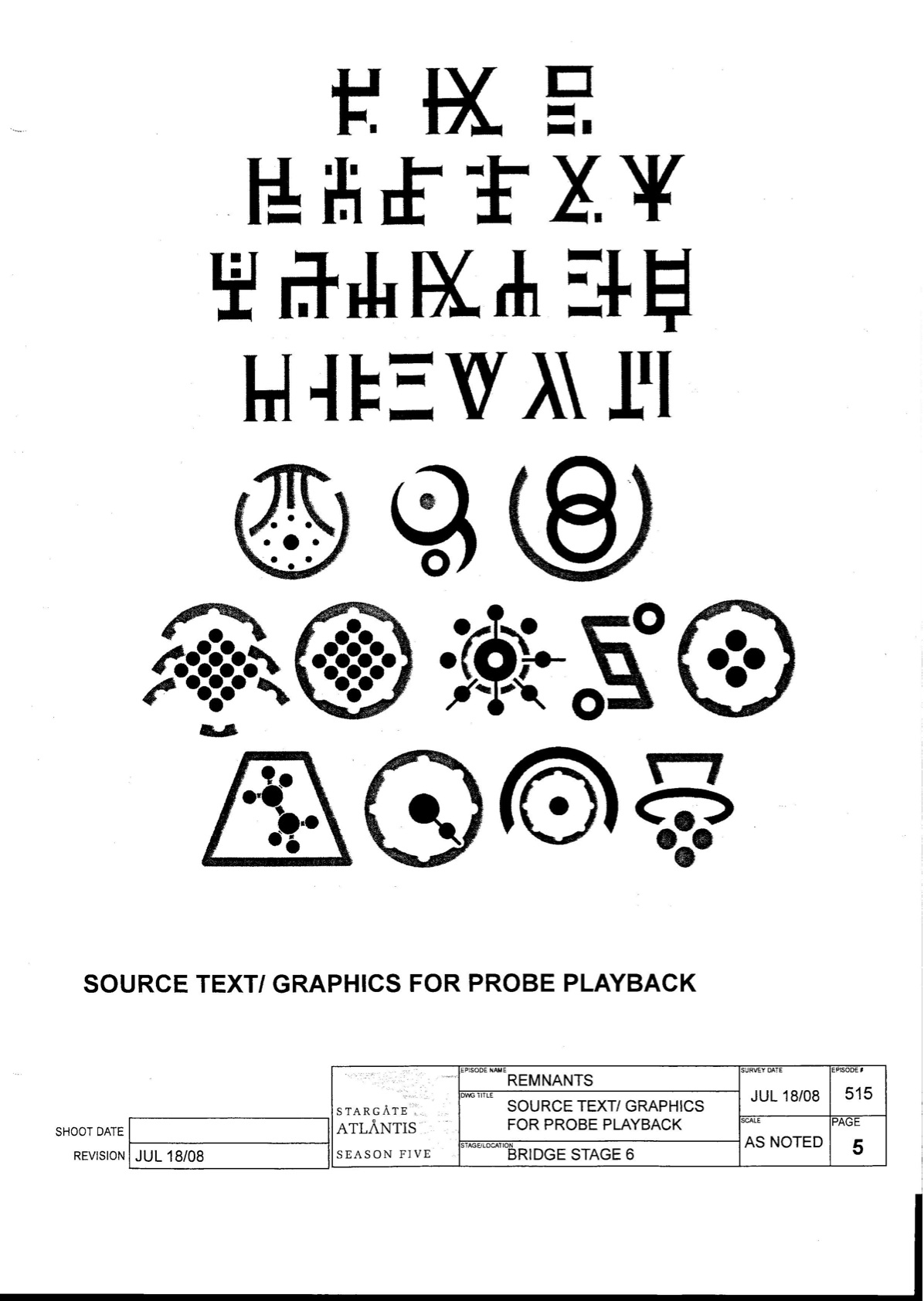 Die Symbole im Code der Drohne