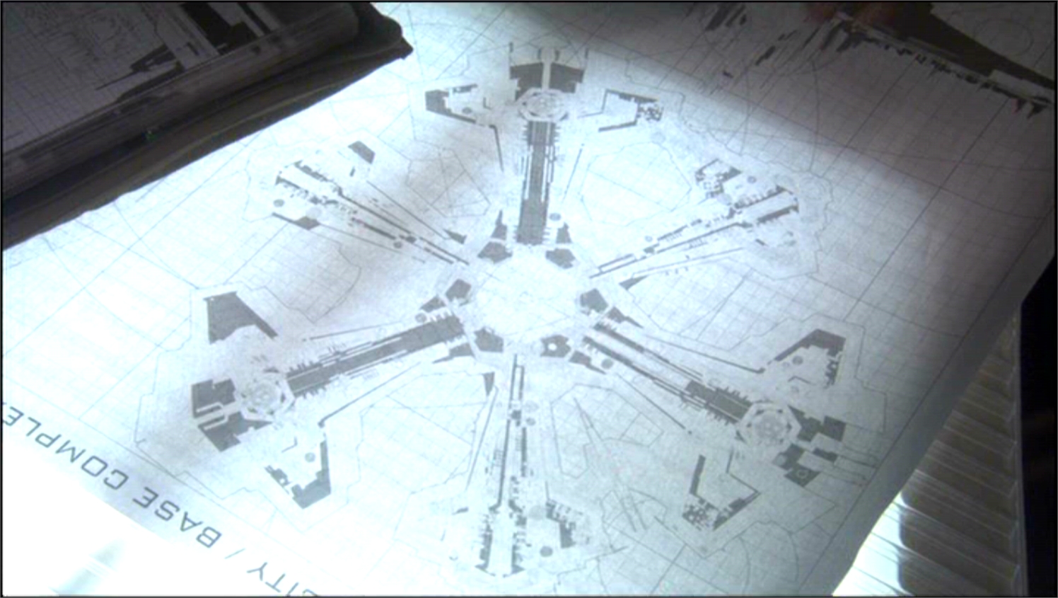 Der Lageplan, den das Stargate-Center erhielt