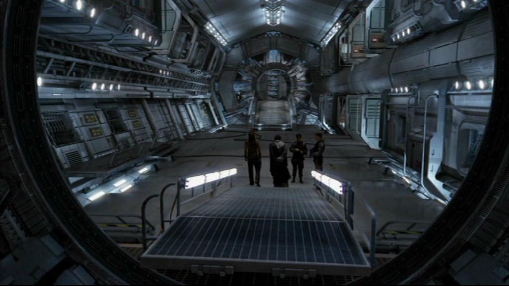 Ronon und Teal'c kommen auf der Mittelstation an.