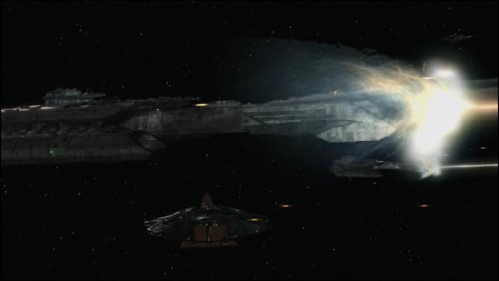 Die Odyssey steht unter Beschuss, noch halten die Schilde.