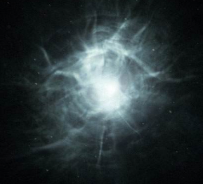 Ein sich öffnendes Hyperraumfenster in der Pegasus-Galaxie