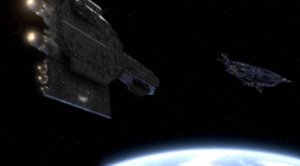 Die Phönix setzt sich mit Lenkraketen zur Wehr.