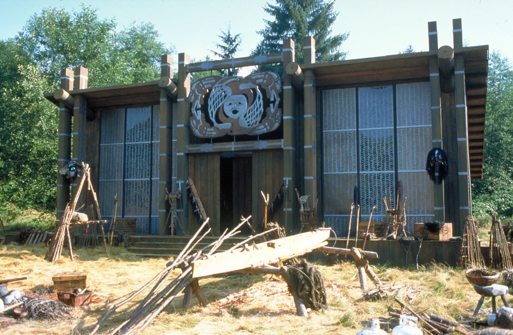 Das Lager der Salish-Indianer