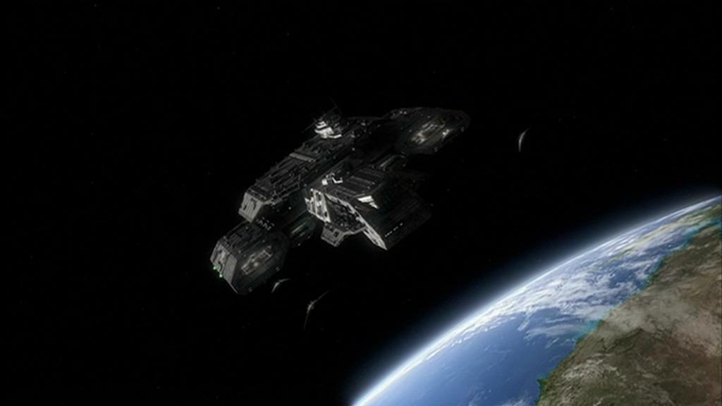 Die F-302er der Daedalus starten aus beiden Hangars. [5]