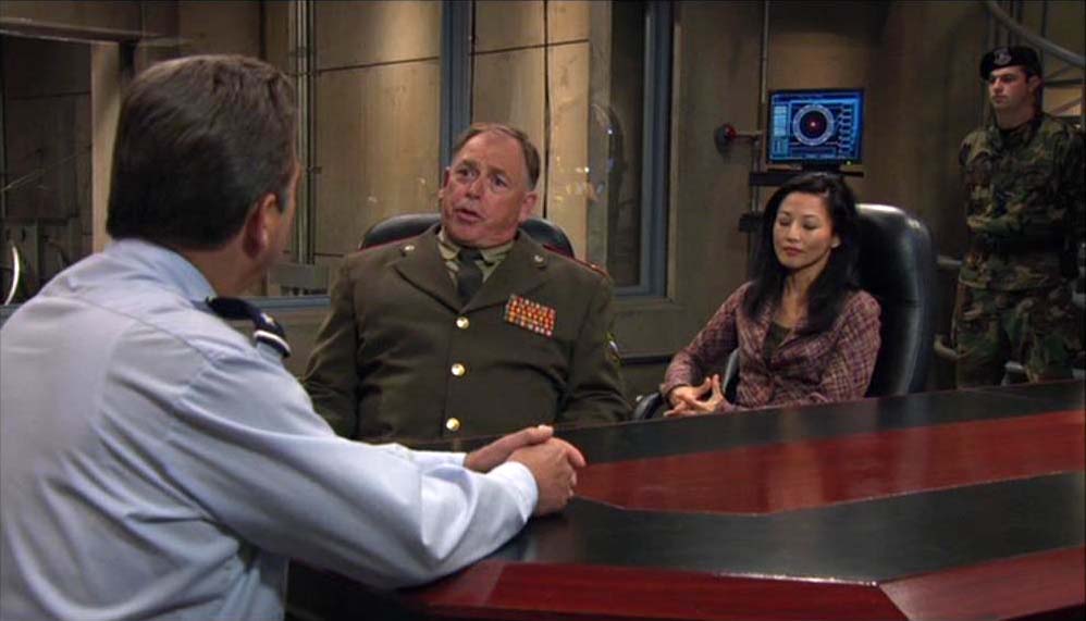 Gespräch mit General Landry und Shen Xiaoyi
