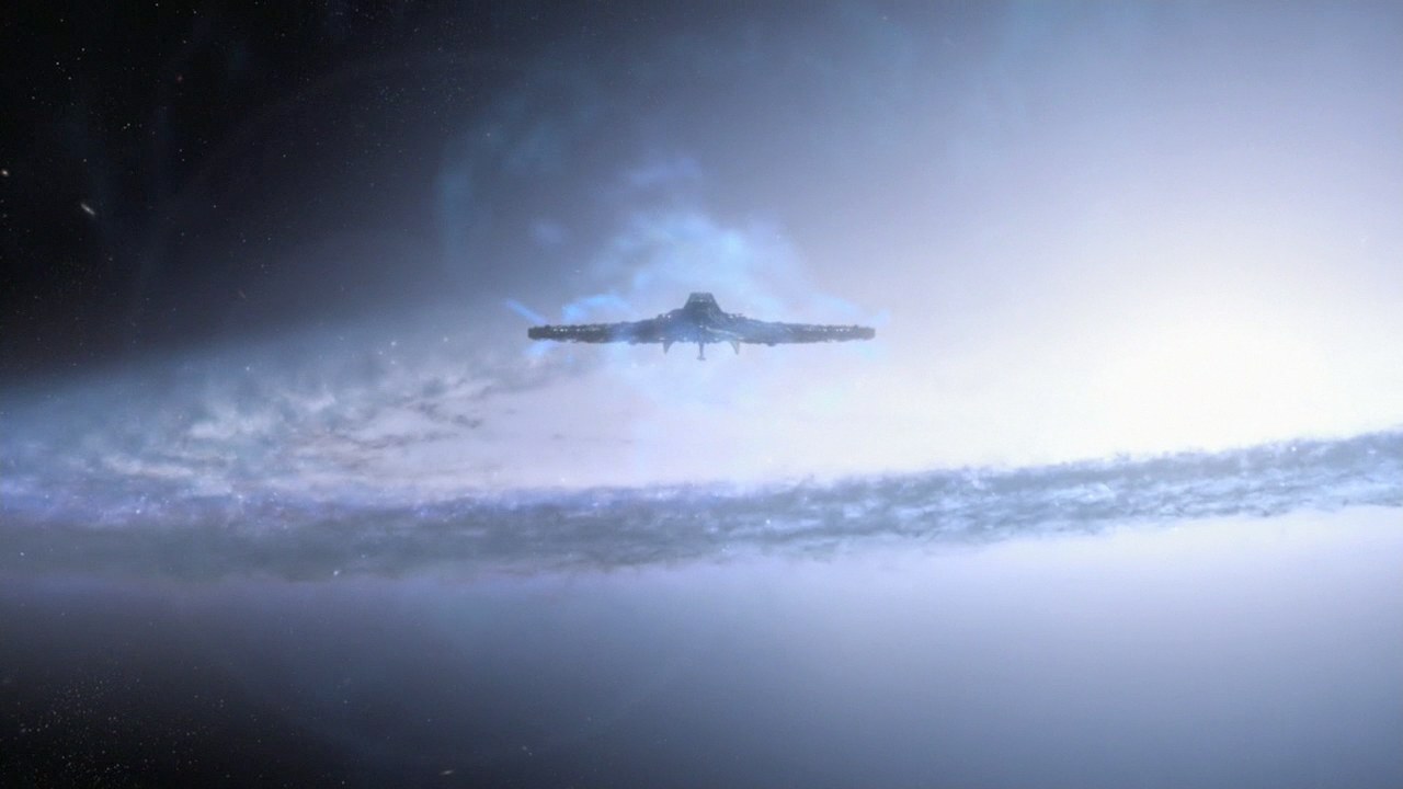 Die Destiny verlässt die alte Galaxie