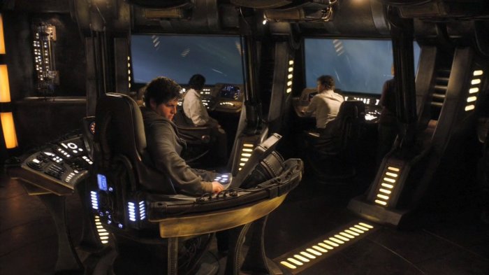 Die Crew hat die Brücke entdeckt