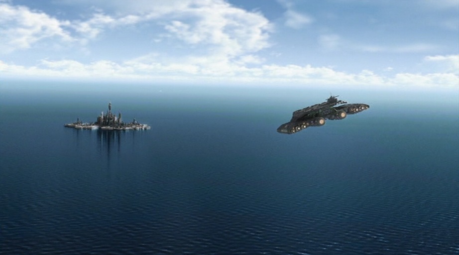 Odyssey im Anflug auf Atlantis
