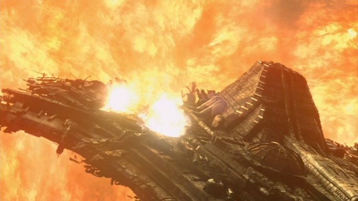 Der Antrieb der Zwillings-Destiny explodiert