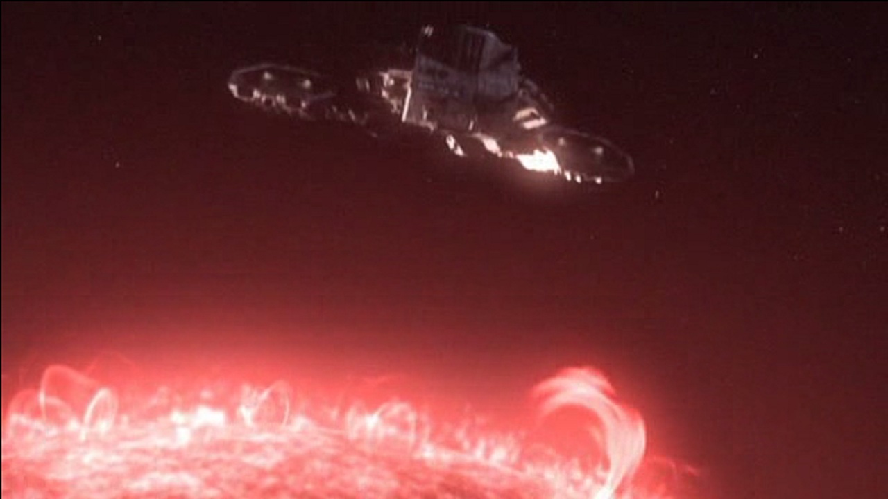 Die Daedalus über der Sonne