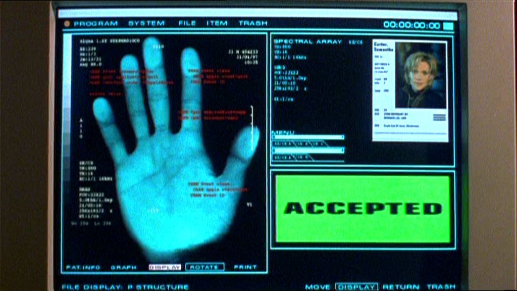 Die Anzeige des Scanners