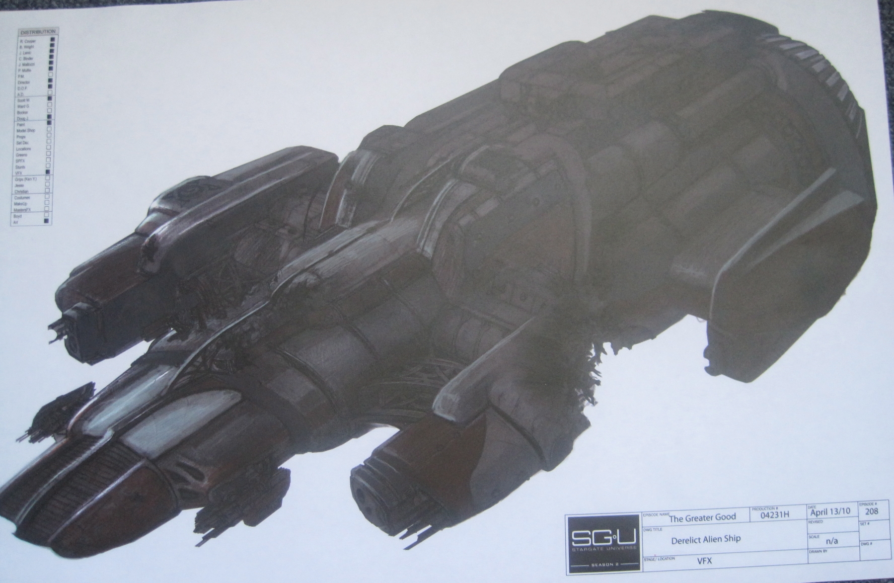 Concept Art des Schiffes