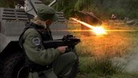 SG-1 steht auf P2X-887 unter Beschuss.