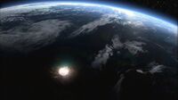 Die mit Naquadah beladenen Schiffe werden zerstört