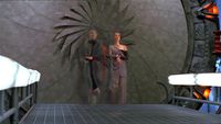 Die Tollaner gehen durch die Iris.