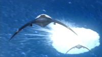 SG-1 flieht mit Gleitern von einem Ha'tak.