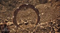 Das ausgegrabene Stargate des Planeten