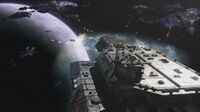 Die Daedalus steht beim Gegenangriff unter Beschuss.