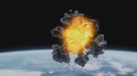 Die Asuraner-Kopie von Atlantis explodiert.