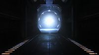 Das aktive Stargate vom Gang aus