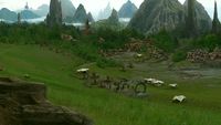Die Ruinen mit dem Stargate auf Pangar