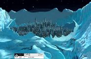 Frühe Konzeptzeichnung von Atlantis in der Antarktis